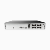 6MP 8 Channel H.265+ PoE NVR, Smart Motion-Triggered Alerts, Works with Alexa